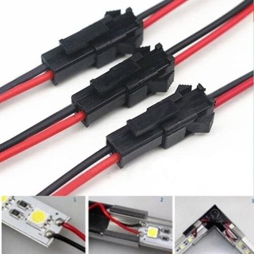 20pcs/set Male to Female Plug Terminal Wire Connector Terminal Line for LED Downlight Ceiling Lamp