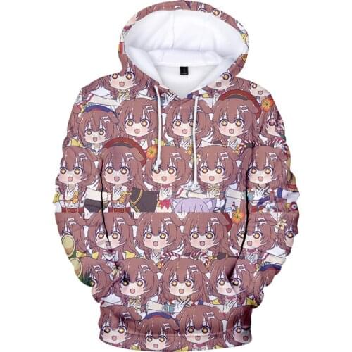 3D Hoodies Men Women HOLOLIVE VTuber Inogami Korone Streetwear Tops Girls Harajuku sweatshirt kids anime Long Sleeve tracksuit