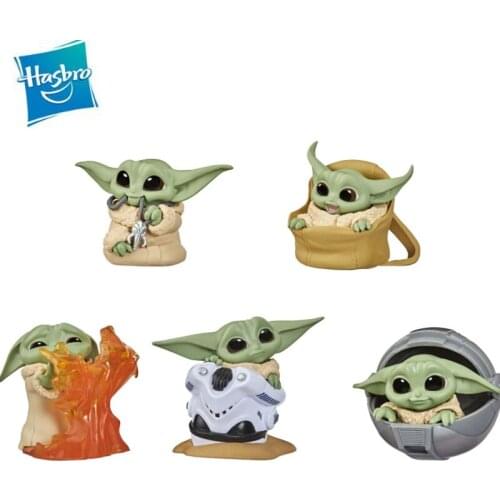 5pcs/bag 4-6cm Hasbro Yoda Baby Action Figure Toys Yoda Figure Toys Yoda Master Figuras Dolls Toy Decoration Doll Toy