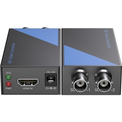 3G HDMI to SDI Converter Adapter Audio HDMI to Dual SDI/3G-SDI Adapter 1080P Video Micro Converter for Camera Monitor HDTV