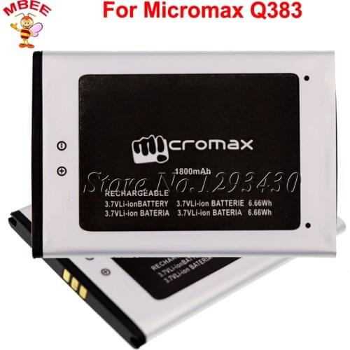 1800mAh For Micromax Q383 Battery Accumulator