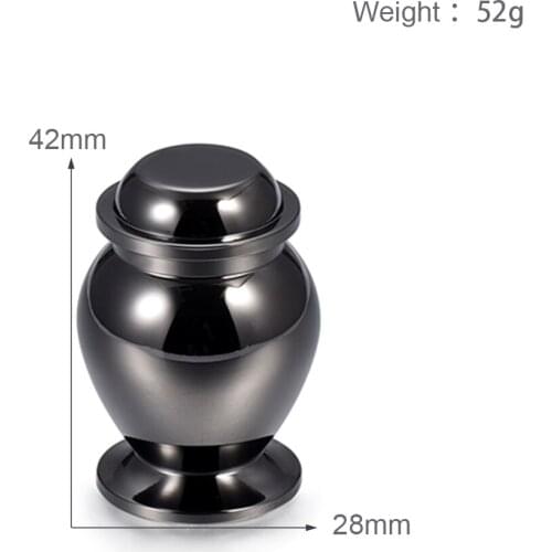 Foreverlove Memorial Jewelry Gold/Black Pet Stainless Steel Urn Memorial Dog/Cat Ashe Keepsake Urn -Funeral Casket