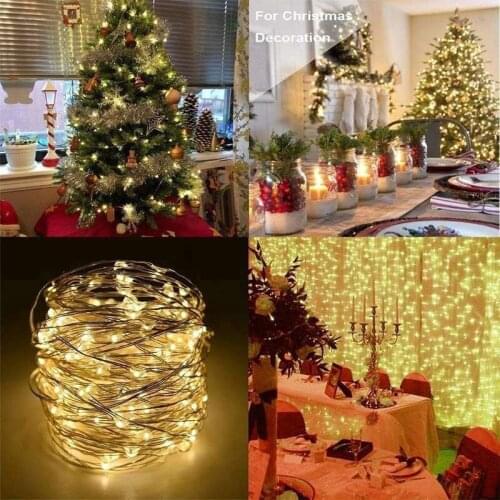 3X3M LED Christmas Fairy String Lights Remote Control USB New Year Home Bedroom curtain fairy string light Decoration 5z