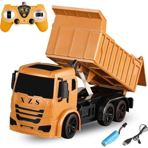 GLCUCG RCtown RC Cars Dump Truck Toys RC Engineering Truck Model Beach Toys Transporter for Children Boys Xmas Birthday Gifts