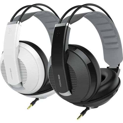 Original Superlux HD662EVO Closed-Back Monitoring Headphone Gaming Headset With Removable Earmuffs , Self-Adjusting Headband