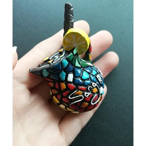 Spain Fruit Honeypot Sangria Exquisite Souvenirs 3D Stereo Resin Refrigerator decorative magnets