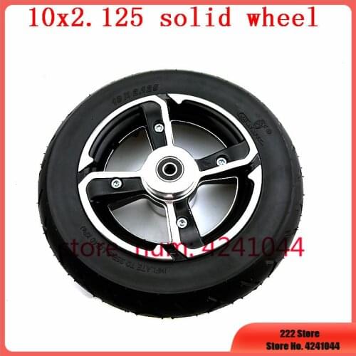 Electric Scooter wheel 10x2.125 Tubeless Wheel Tyres Solid Tyre & 10 inch alloy rims for 8/10 inch Electric Scooter Accessory