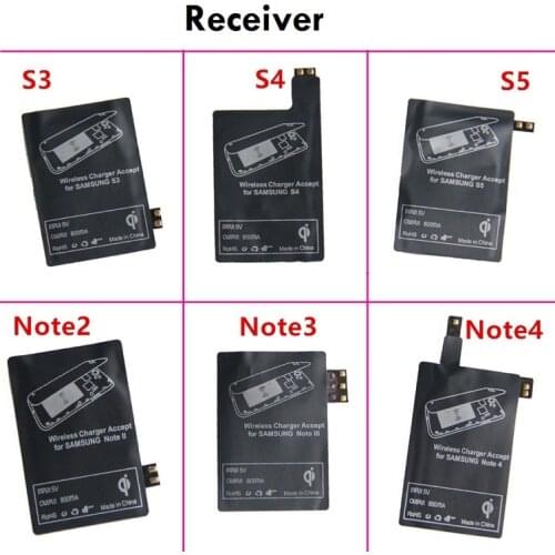 QI Wireless fast Charger Receiver Adapter Module for Samsung Galaxy S5 S4 S3 Note2 Note3 Note4 Accessory