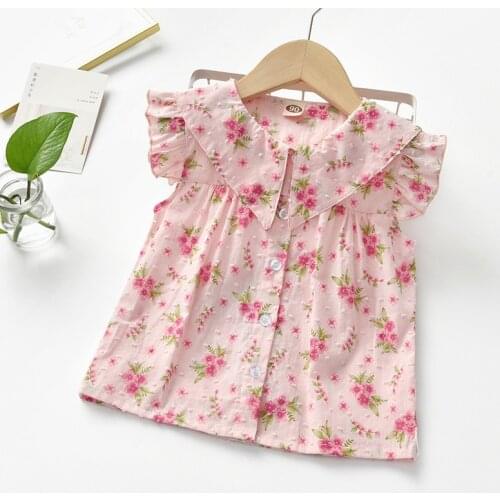 New Summer Girls' Shirts, Summer Cute Childrens Shirts, Thin Style, Short-sleeved Bottoming Tops, Shirts for Girls