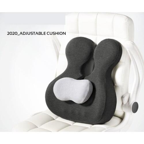 Chair Lumbar Pillow Office Memory Foam Back Cushion Seat Pregnant Women Pillow Breathable adjustable height Cushion Seat