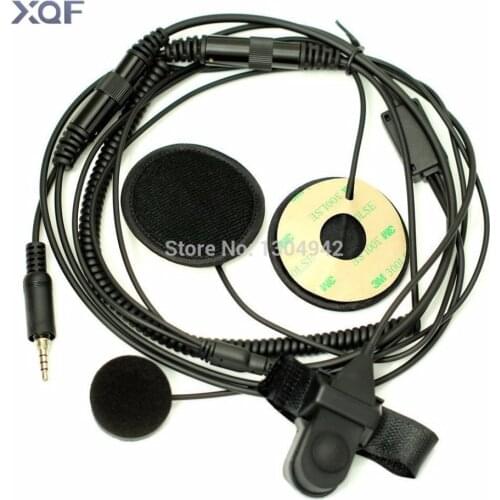 Full Face Moto Motorcycle Bike Helmet Earpiece Headset Mic Microphone for Yaesu Vertex Radio VX-6R 7R 6E 7E 120 127 170 177