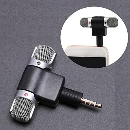 Portable Microphone Stereo 3.5MM Electret Condenser For ECM-DS70P Clear Voice Mini Mic For Iphone 12 11 For Samsung Xiaomi