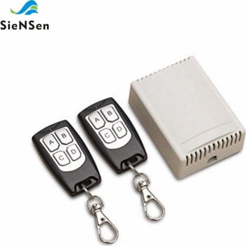 SienSen DC 12V Quad 4CH Learning Code Remote Control Switch Wireless Control Board One for Two Multifunctional Without Jumper