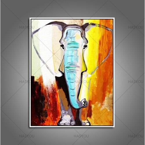 Hand Painted Child Deer Animals Oil Painting Hang Paintings 100% Handmade Modern Impression Picture Home Decor Canvas Paintings