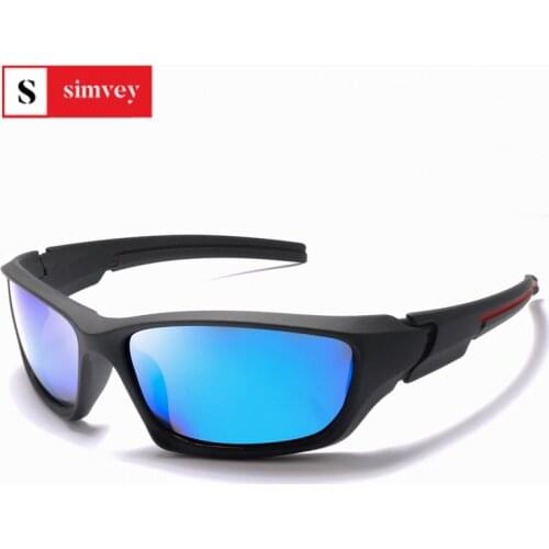 Simvey Wrap Sunglasses Outdoor Sports Fishing Running Polarized Sunglasses Luxury Brand Designer Oculos UV400 Protection