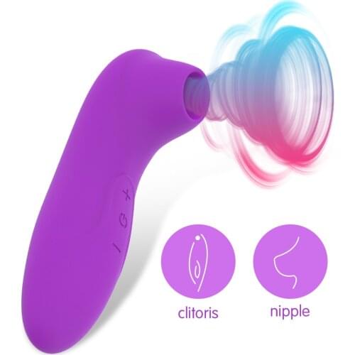 Nipple Sucking Oral Sex Toys for Women Clitoris Stimulate Sucker Vibrator Breast Massager Tongue Vibrators for Woman Adult 18