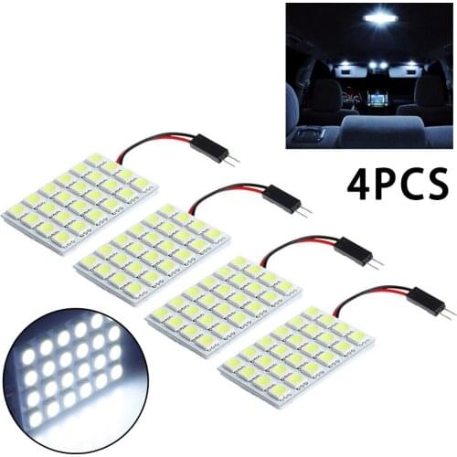 12V LED LIGHT 18SMD 24SMD 5050 Car Interior Panel Light Dome COB White Light