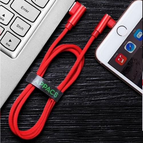 USB Charging Cable for Apple Android Mobile Phone 2.4A Fast Charger Double Sided Insert Nylon Data Cable Line for iPhone Samsung