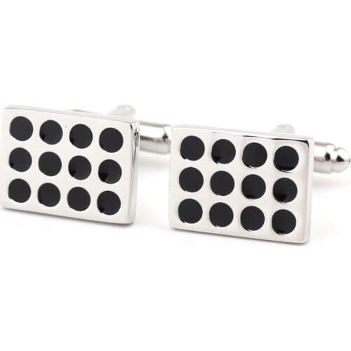 High-grade rectangular black lacquer that bake cufflinks mens shirts cufflinks cuff free shipping