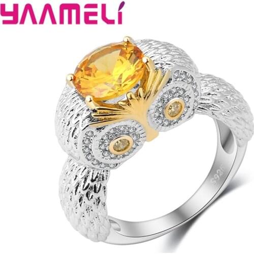 Hotsale High Polished 925 Sterling Silver Women Wedding Engagement Party Rings Clear Austrian Crystal Jewelry