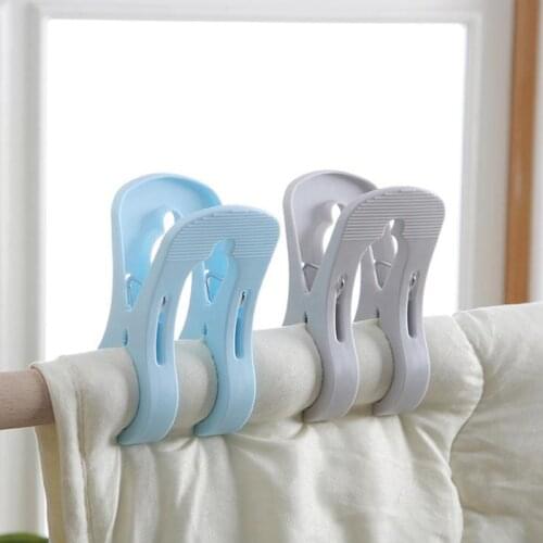 1pcs Hot Sale Newest Plastic Hanger Clips Laundry Clothes Beach Towel Pins Spring Clamp Large Clips Windproof Clothes Clips