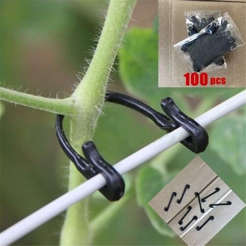 100PCS Vines Fastener Tied Buckle Hook Plant Vegetable Grafting Clips Agricultural Greenhouse Supplies