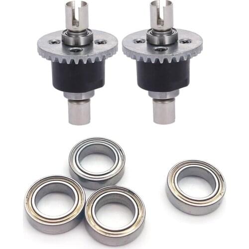 2Pcs Metal Differential Gear 144001-1309 For Wltoys 144001 1/14 4WD RC Car Spare Part & 1Set 144001-1297 Bearing