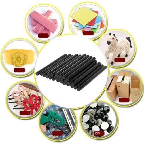 25pcs Hot Melt Glue Stick Black High Adhesive For DIY Crafts Toys Repair Tools X4YE
