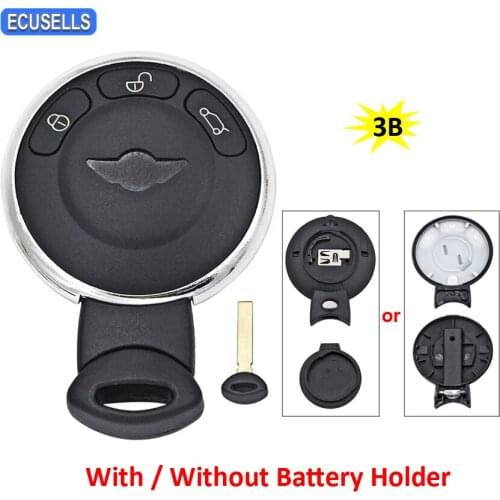 3 Buttons Remote Key Shell Case Smart Car Key Housing For BMW Mini Cooper R56 R57 R60 R58 R61 Coupe Cabrio Keyless Entry