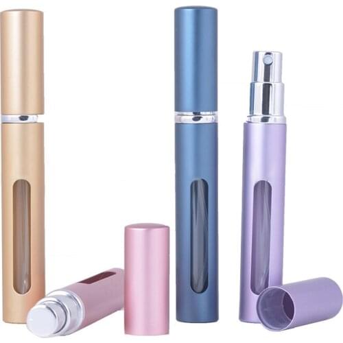 5ml Empty Refillable Perfume Bottle Woman Mini Perfume Atomizer Metal Spray Scent Pump Tool or 5pcs Perfume Filling Device