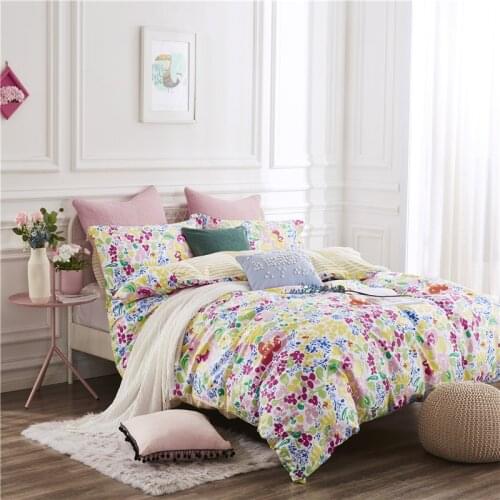 Promotion 3pcs Cotton Bedding Set Reactive Dyes Pattern Comforter Bedding Sets Adult Bedding Breathable Bed Set Bed Sheet