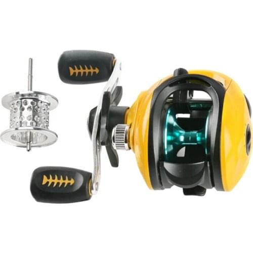 Baitcasting Reel 18 Ball Bearings Fishing Gear Water Drop Wheel Right/Left Hand Bait Casting Fishing Reel Lure Reel Outdoor