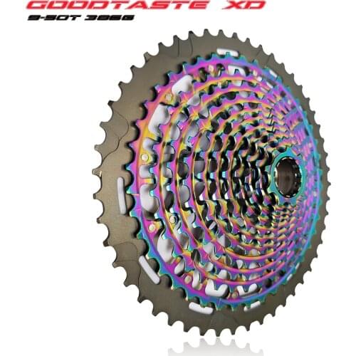 Free shipping MTB 12-11 speed 9-50T cassette tape Ultimate XD cassette tape Rainbow 375g ULT cassette tape ultra-light 12s