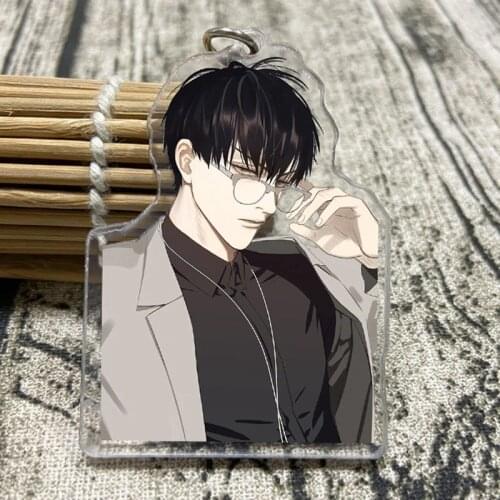 Anime 19 Days Keychain Cute Keyrings Youth Key Holder Cartoon Figure Old Xian Hetian Jian Yi Pendent Key Ring Jewelry