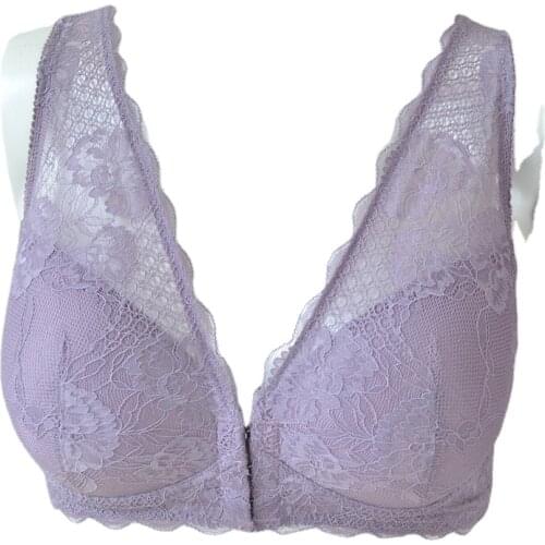 Front Closure Bras For Women Underwear Sexy Lace Bralette Push Up Brassiere BH Wireless Bra Breathable Soutien Gorge