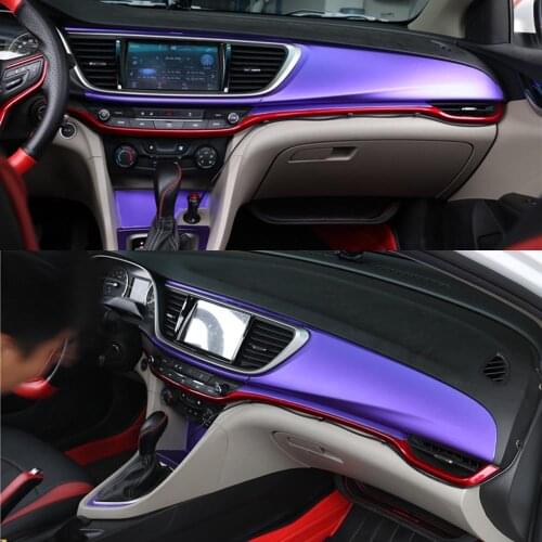 For Buick Excelle 2015-2018 Car-Styling Carbon Fiber Car Interior Center Console Color Change Molding Sticker Decals