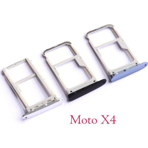 For moto X4 nano Sim Card Micro SIM Card SD Reader Holder Sim Tray Adapter replacement for Motorola Moto X4