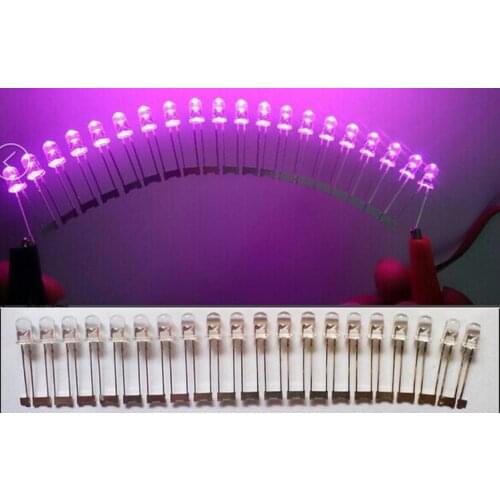 E-light LED 5MM oval next round even on foot redhead highlighted in PINK light-emitting diodes 5MM PINK 1000pcs