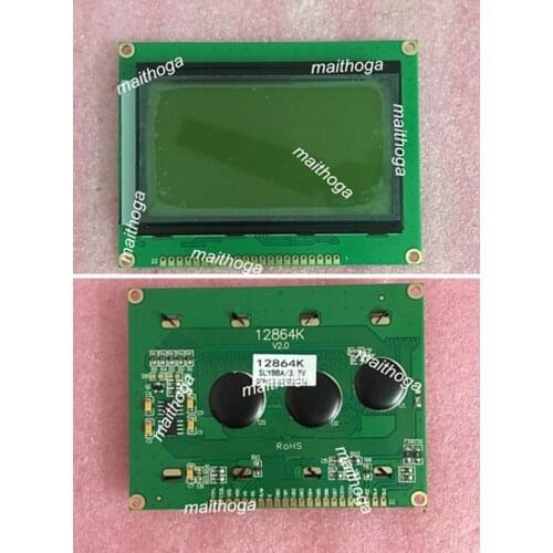 3.15 inch 22PIN Parallel STN FSTN COB 12864K LCD Graphic KS0107 KS0108 3.3V 5V Controller Blue/Yellow Green/Grey Backlight