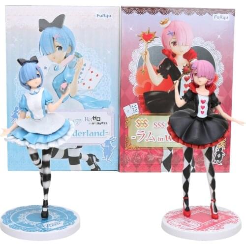 21cm Anime Girls Figure Re:Life in a different world from Zero Rem Ram PVC Action Figure Model Toy