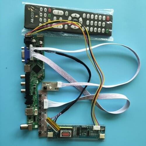 Kit For MT185GW01 V.0/V.2/V.B/V.A 1366x768 TV Display VGA HDMI Panel AV LVDS USB Screen 2 Lamps Audio Controller Board 18.5"