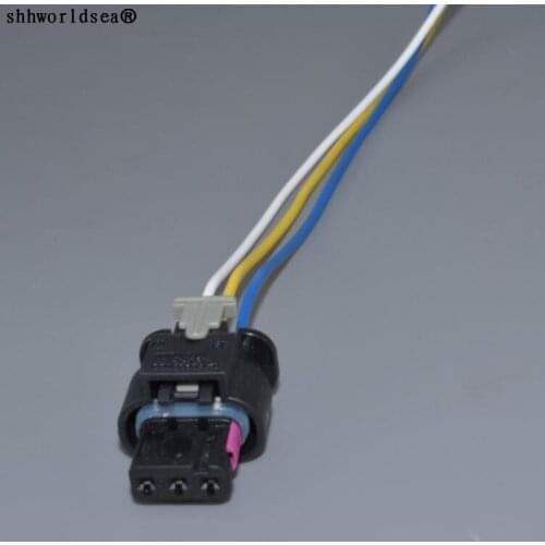 Worldgolden 3 Pin/Way PDC Parking Sensor Plug Connector Socket Housing For AUDI VW SKODA 3C0973203 4H0973703 4F0973703