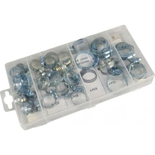 Furniture Hardware 34 Pcs / Set Carbon Steel Mini Jubilee Fuel Hose Clamps Pipe Clips Fastener