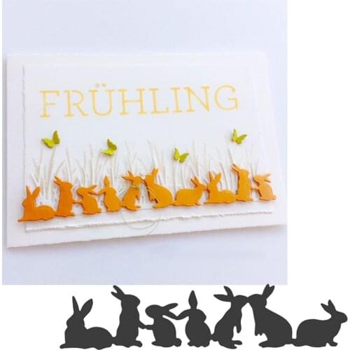 So Many Rabbits Metal Cutting Dies Rabbits Dies Scrapbooking 2020 Crafts Cards
