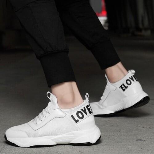 2020 Shoes Men Summer Shoes Men Shoes Mens Casual Shoes Hidden Inner Increased Shoes Flying Woven Tide Shoes Lightweight Shoes