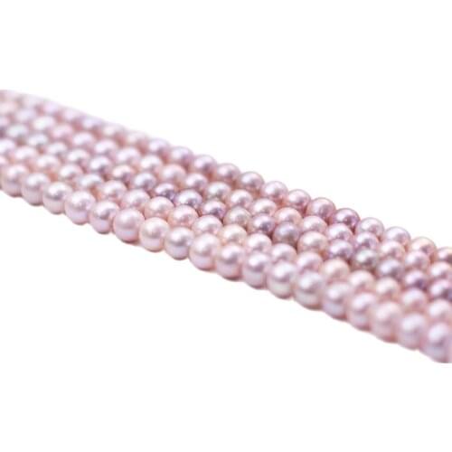 MADALENA SARARA AAA Freshwater Pearl Genuine Natural Pearl Pink White Purple 8-9mm For DIY Jewelry Making 18"