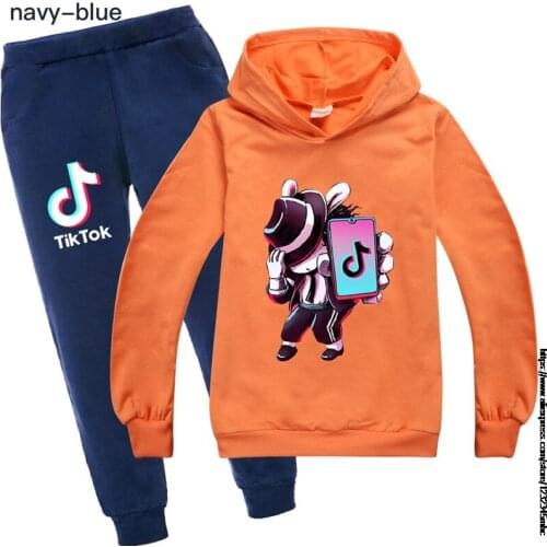 Autumn Girls Clothing Sets Tik Tok Children Set Baby Girl Holiday Sports Suit Tracksuit Fashion Kids Clothes Set