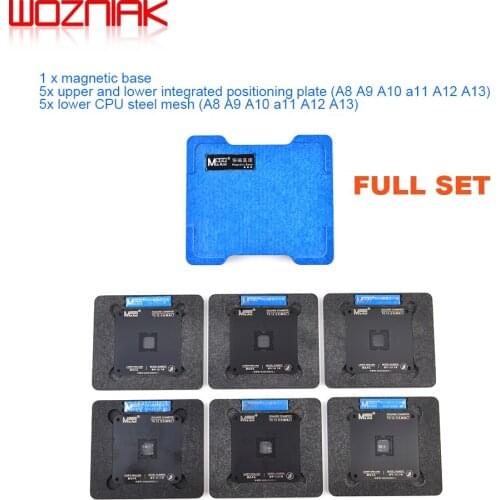 MaAnt Reballing Platform Tin Tool Positioning Plate Steel Mesh For IPhone Cpu A8-A13 Reball Tin Net Stencil BGA Repair Tools