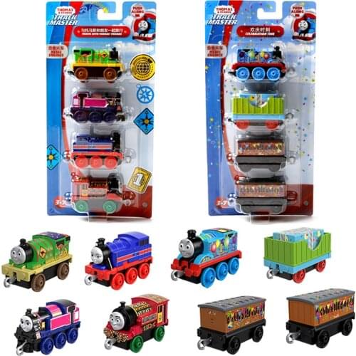 Original Thomas and Friends 10/trains Trackmaster 10pcs Diecast Plastic&Alloy Train Set Toys for Children Kids Collection Gifts