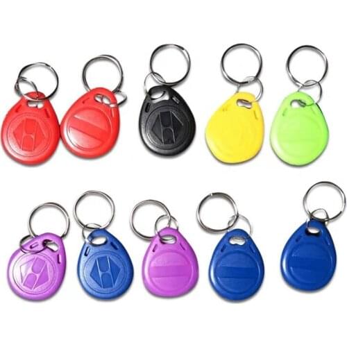 10PCS/LOT) EM4305 125khz Programmable RFID Smart Tags Rewritable Keys Number2 Keyfobs